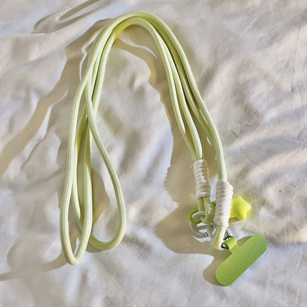 Coloful Lanyard Crossbody Shoulder Straps Keychain Key Ring Braided Rope with High Quality Replacement Patch for Accessories