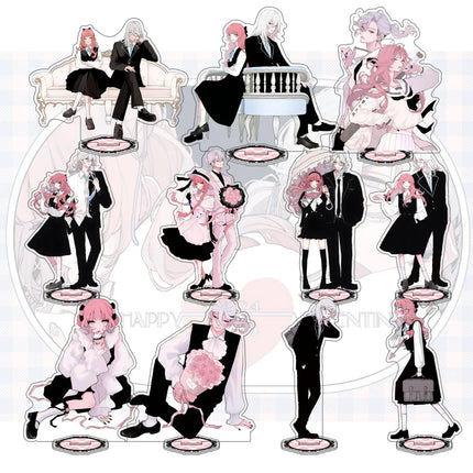 Anime Popular Manga Fall in Love, You False Angels 15cm Acrylic Figure Stand Desktop Decoration Fan Gift Keychain
