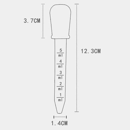4-32pcs 5ml Small Plastic Graduated Dropper Liquid Eye Ear Pipette Drawing Paint Tools Lab Experiment For Children Kids Gift