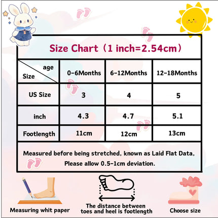 RABEISIR baby shoes princess shoes baby walking shoes 6-12-18 months soft sole breathable