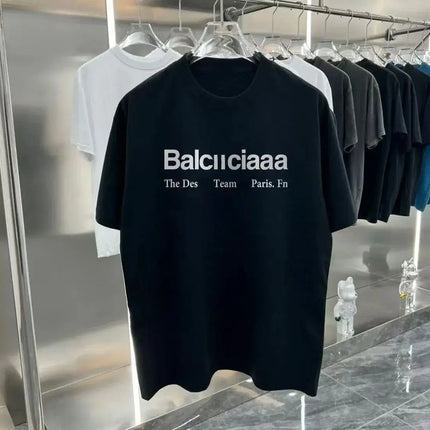 Wholesale Fashion Designer Cotton Casual T-shirt Men's Women's Short Sleeved Letter Printed High-quality 2026Summer Casual Style