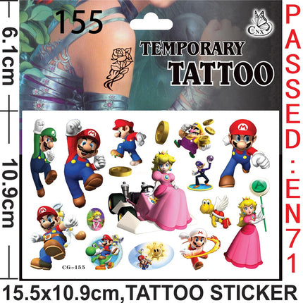 Super Mario Theme Birthday Party Supplies - Favors Gifts Stamps Bracelets Stickers Gift Bag Pinata Fillers Christmas Decoration