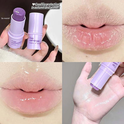 Cappuvini Grape Lip Balm Solid Color Moisturizing Hydrating Students Affordable Lip Care Autumn and Winter Anti-Cracking Essential
