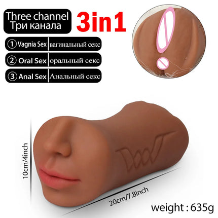 Realistic Vagina for Men 2 in 1 Masturbation Sex shop Pocket Pussy Seхsexual Masturbator Man Pleasuring Anime Girl Sextoys Anal