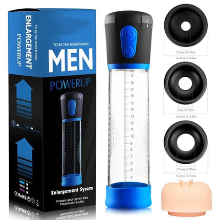 Electric Penis Pump Penis Enlarger Vacuum Pump Sex Toys for Men Penile Bigger Trainer Adult Male Masturbator Penis Enlargement