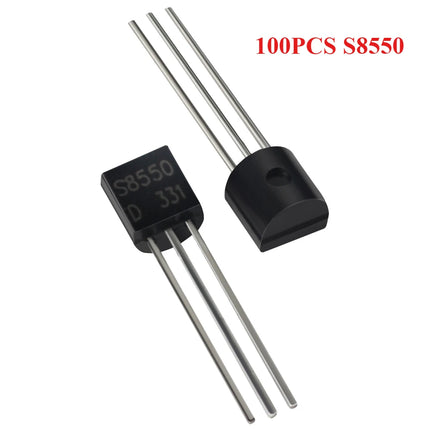 100PCS 2N2222 Transistor TO-92 2N2907 2N3904 2N3906 A1015 BC327 BC337 C1815 S8050 S8550 PNP NPN Transistors Kit