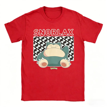 2026 Hot Sale Pokemon Snorlax T-shirt Cute Anime Cartoon Graphic Print Tee Men Women Casual Short Sleeve Summer Top Fans Gift