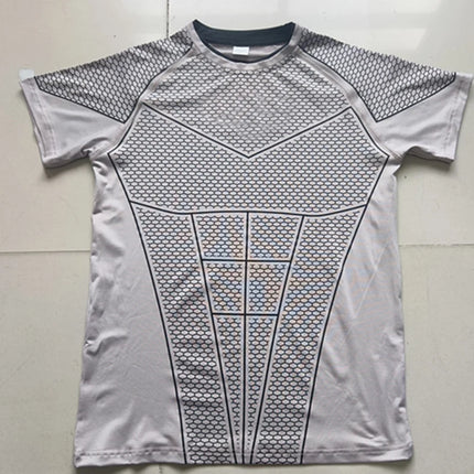 2026 New Men's Compression Quick Dry Skinny Fit Short Sleeve Athletic T-Shirt for Gym Workout Fitness Running Sport Bodybuilding