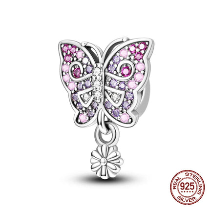 Hot Original 100% 925 Sterling Silver Chameleon Beads Firefly Charms Fit Original Bracelet DIY Jewelry Making Women's Gift