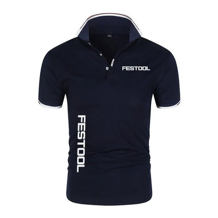 Men's New T-shirt Classic Short-sleeved Polo Shirt Summer Top Casual T-shirt Button Collar Super Large M-4XL Casual Polo Shirt