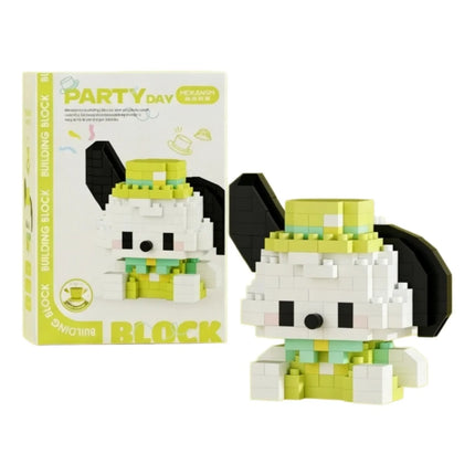 99 style SANRIO Hello Kitty Building Blocks Cartoon Figures Kuromi Bricks My Melody Children's Assembly Toys Cinnamoroll Gift