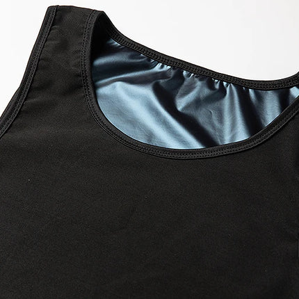 Hot Slimming Sauna Sweat Vest for Men Heat Trapping Pullover Sweat Enhancing Vest Workout Body Shaper Reduce Weight Tank Tops