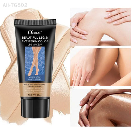 1Pc Waterproof Leg Makeup Lotion Even Skin Tone Body Foundation for Tattoo Cover up Lasting Body Tanning Solution