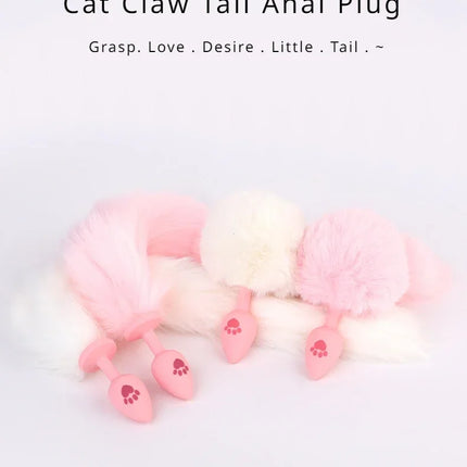 Silicone  Tail Anal Plug Fox Pattern Butt Plug Adult Cosplay Intimate Toys for All