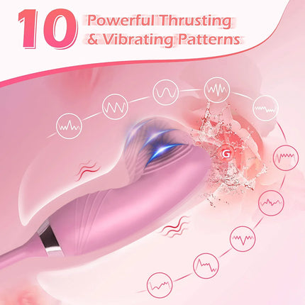 Clitoris Sucker Vibrator for Women Nipples Clit Stimulator Finger Wiggle G-Spot Vibrator Female Masturbator Sex Toy for Women
