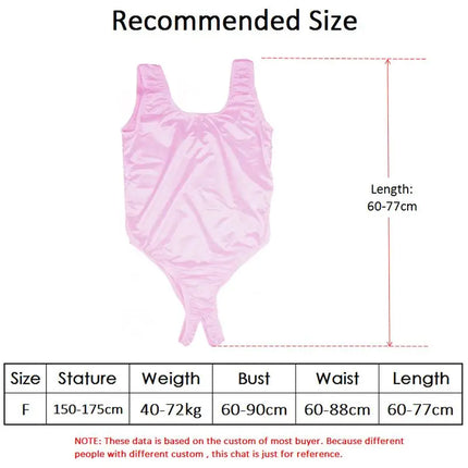 Satin Glossy Leotards One Piece Swimsuit Sexy High-Cut Open Crotch Bikini Thong Bodysuit Shiny Women Lingerie Plus Size
