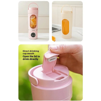 2026 New Upgrade New Household Charging MINI Portable Juice Maker Blender 700ML Large Capacity Digital Display Juice Cup 12-Blad