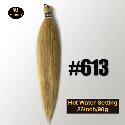 Kanekalon Hair 26 Inch 90g Pre Stretched Jumbo Braiding Hair Box Twist Braids Wholesale Synthetic Hair Extensions For Women