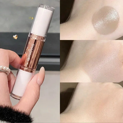 2 in 1 Dual Head Highlighting&Bronzer Stick Face Brightening Shaping Concealer Pencil Corrector Nose Shadow Contouring Cosmetics