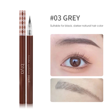 1PCS Waterproof Liquid Eyebrow Easy To Color Long Lasting Sweat-proof Eyebrow Pen 0.01MM Ultra Thin Head Eye Makeup Cosmetics