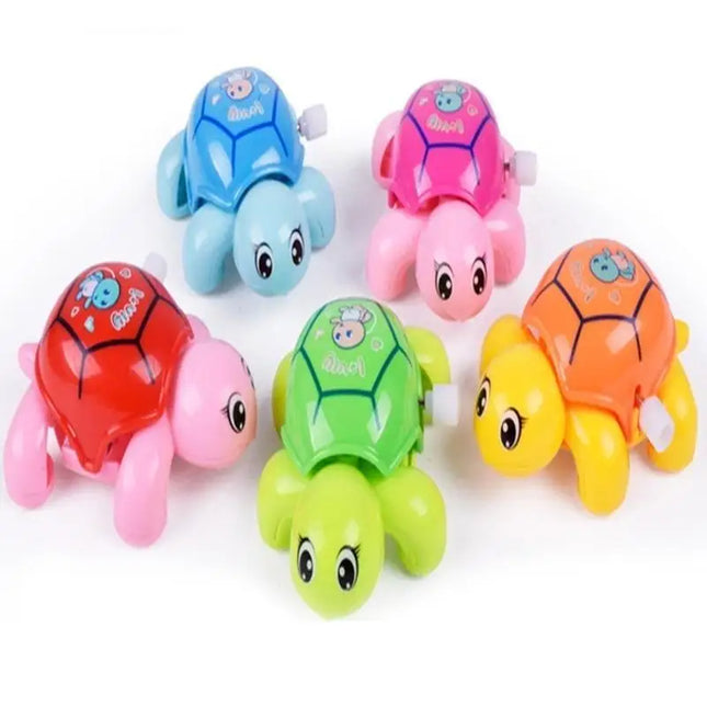 1 Pcs Cartoon Animal Clockwork Tortoise Baby Turtles Toys Infant Crawling Wind UpToy Educational Kids Cla