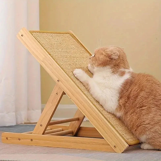 Natural Sisal Cat Scratcher Mat, Horizontal Cat Floor Scratching Pad, Protects Couch and Carpets