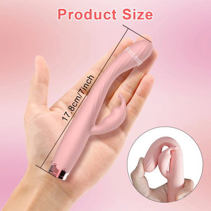 Beginner Powerful Rabbit Vibrator for Women Nipple Clitoris Stimulation Female Orgasm Finger Shaped G-Spot Sex Toys for Adults