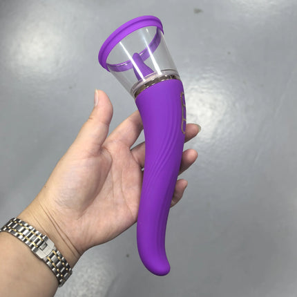 Tongue Licking with Sucking G Spot Vibrator 3 in 1 Sex Toys for Women Powerful Clitoral Nipple Oral Sucker Stimulation Massager