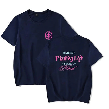 K Pop Tops Katseye Tshirt New Album Pinky Up Tshirt 2026 Merch Crewneck Short Sleeve Casual Loose Tee Print Fashion Tops Unisex