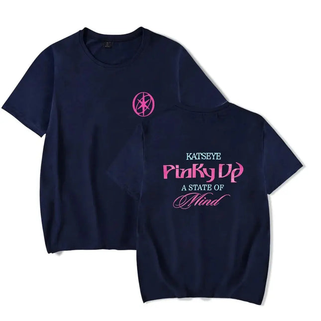K Pop Tops Katseye T-shirt New Album Pinky Up T-shirt 2026 Merch Crewneck Short Sleeve Casual Loose Tee Print Fashion Tops Unisex