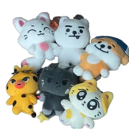 New 10cm JUNGWON Plush Pendant Kawaii JAKE HEESEUNG Jay Cos Animal Mini Stuffed Doll Keychain Toy For Fans Gifts
