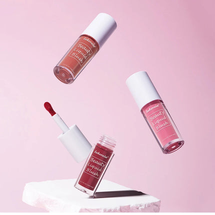 Beauty Liquid Blush Lipstick Blush Eyes Cheek Blusher Waterproof Mositure Face Contour Shadow Liquid Lip Gloss Plump Makeup