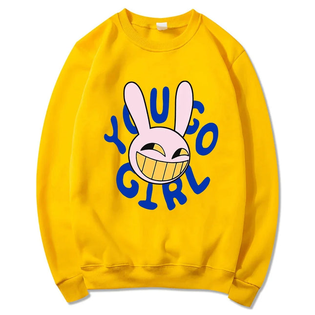 2025 YOU GO GIRL Digital Circus Jax Hoodie Fashion Women Harajuku Funny Cute Rabbit Autumn Winter Hoodie Pullover Sweatshirt