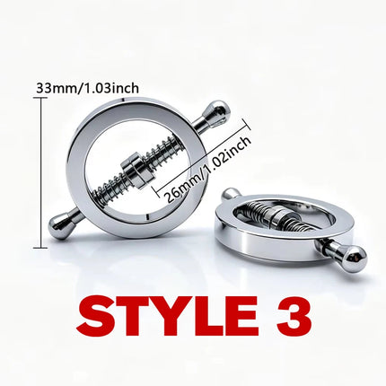 1 Pair Metal Nipple Clamps Breast Clip Slave Chest Stimulator Adult Games Erotic Product BDSM Sex Toys For Women