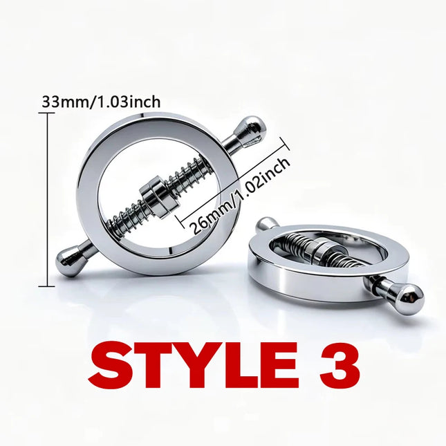 1 Pair Metal Nipple Clamps Breast Clip Slave Chest Stimulator Adult Games Erotic Product BDSM Sex Toys For Women