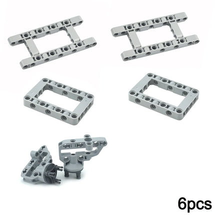 MOC Bricks Technical Accessories Bulk Multiple Sizes Gear Cross Axles Set Compatible Building Blocks Educational  Leduo Toy