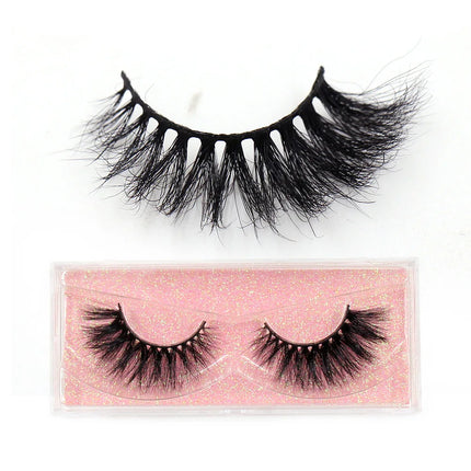 LEHUAMAO 3D Mink Lashes Makeup Eyelashes Fluffy Natural long fake lashes Full stripe reusable False Eyelash Extension 1 Pair