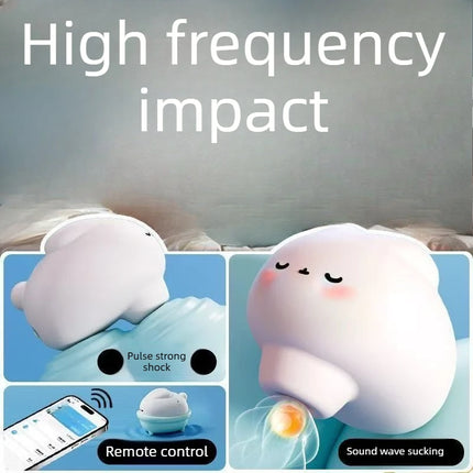 Vibrating egg massager Cute Rabbit Pussy Clit Sucking Vibrator G-spot clitoral stimulator USB Rechargeable Adult Sex Toy