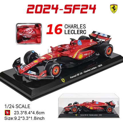 Bburago 1:24 2022~2024 F1 serie various style Red Bull RB19 Gran Premio de Austin SF23 W14 precision model car collection gift