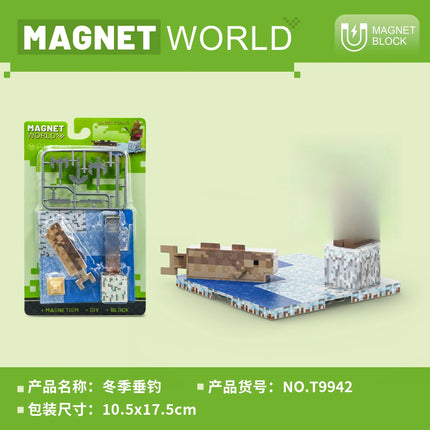 Building Blocks Zoo Magnetic World Series Educational Puzzle Toys for Boys & Girls Children's Playset gift