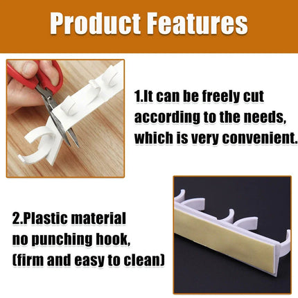 2/4pcs Kitchen Storage Rack Seasoning Jar Storage Rack Simple Bottle Clip Wall Mount Spice Bottle Stand 5 Hole Ingredient Holder