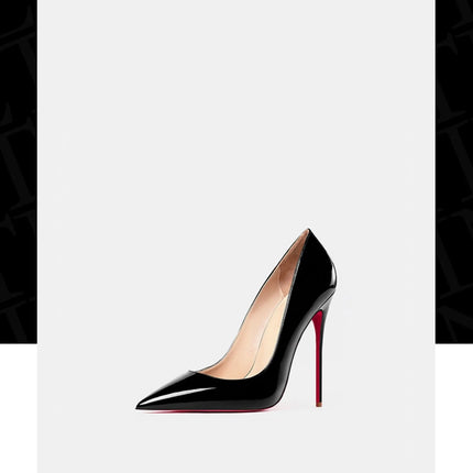 Elegant Woman Heeled Shoes 2026 Trend Luxury Red Bottoms High Heels Pointed Toe Stiletto Pumps 12 cm Party Dress Wedding Shoes