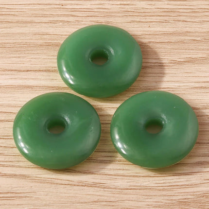 Tusember 10pcs Traditional Chinese Good Fortune Lucky Jade Charms Pendants for Jewelry Making Earrings Necklace Bracelet DIY