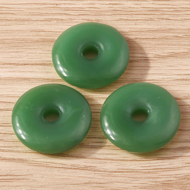 Tusember 10pcs Traditional Chinese Good Fortune Lucky Jade Charms Pendants for Jewelry Making Earrings Necklace Bracelet DIY