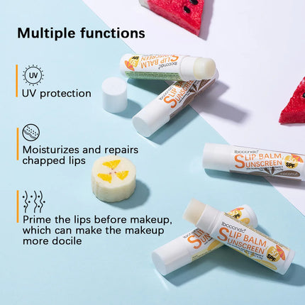 Sunscreen Lip Balm SPF30 UV Protection Moisturizing Hydrating Lip Balm Moisturizes Repairs Chapped Lips Lipstick Lip Care Makeup