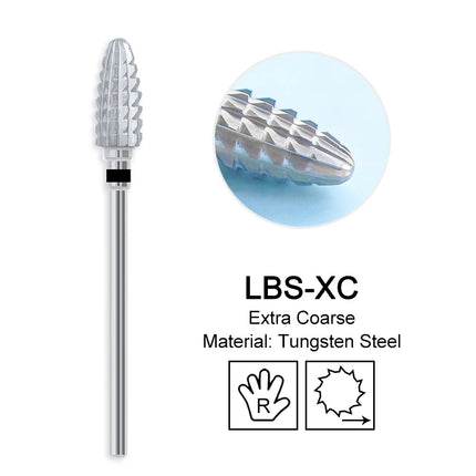 Nail Drill Bits Carbide Large Cone Electric Milling Cutter Gel Polish Remover Grinding Tools DIY Accessories Supplies