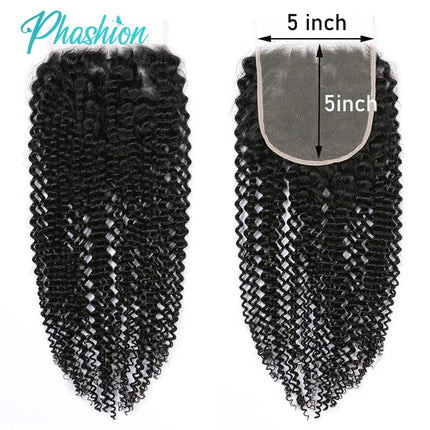 Phashion 5x5 28 26 Inch Deep Swiss Transparent Lace Closure Loose Wave Brazilian Remy Human Hair Curly For Black Women On Sale