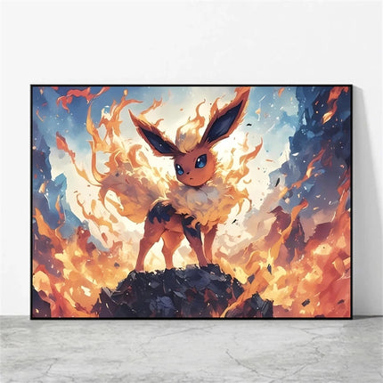 Anime Character Pictures Pokemon Images Classic Charizard Poster Modern Living Room Decoration Paintings Wall Decoration Hanging