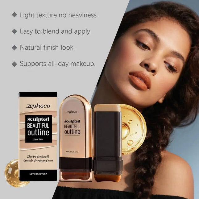 Concealer Stick Full Coverage Foundation Concealer Cover Dark Circles Blemishes Moisturizing Contour Stick All Skin Types