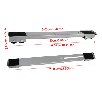 Mobile Roller Bracket Multifunctional Refrigerator Base Mount Adjustable Washing Machine Stand 24 Wheel Universal Dryer Holder